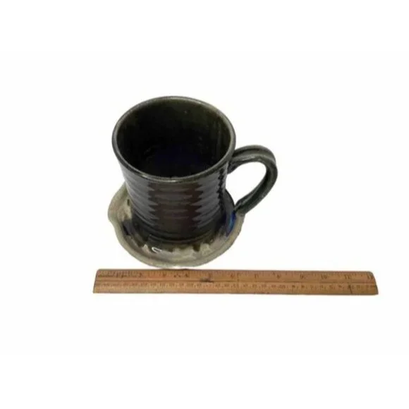 Pigeon River Pottery Handmade Signed Art Pottery Bacon Cooker Studio Pottery - Picture 5 of 7